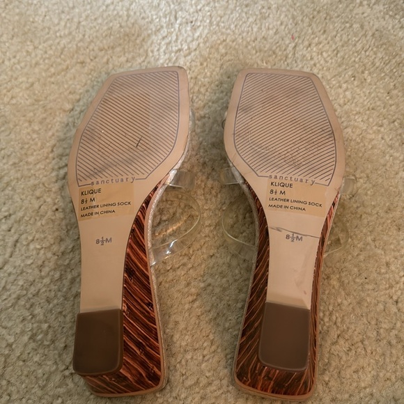 🧨Last chance🧨 NWOB NWOT Sanctuary Klique Wedges size 8.5 - Picture 8 of 8